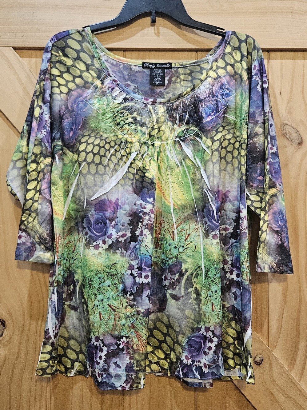 NWOT | Simply Irresistible Colorful Abstract Top | 2XL